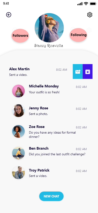 Original design interface · messages