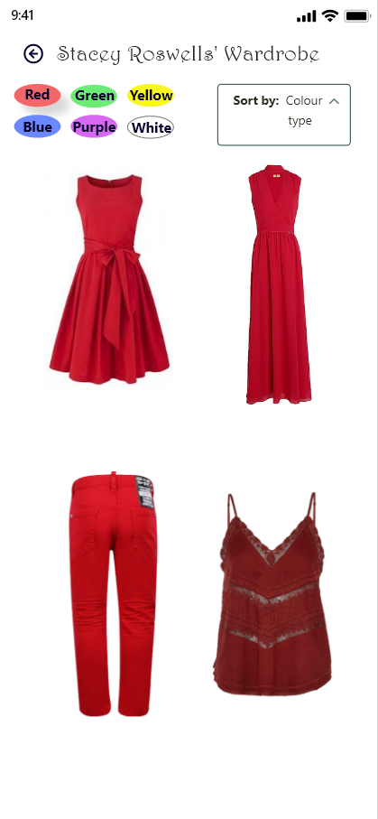 Original design interface · wardrobe
